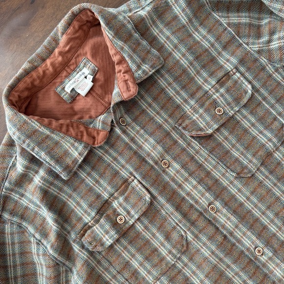 Carbon2Cobalt Other - Carbon2cobalt Mens XL Brown Plaid Flannel Shacket Effortlessly Cool 134026